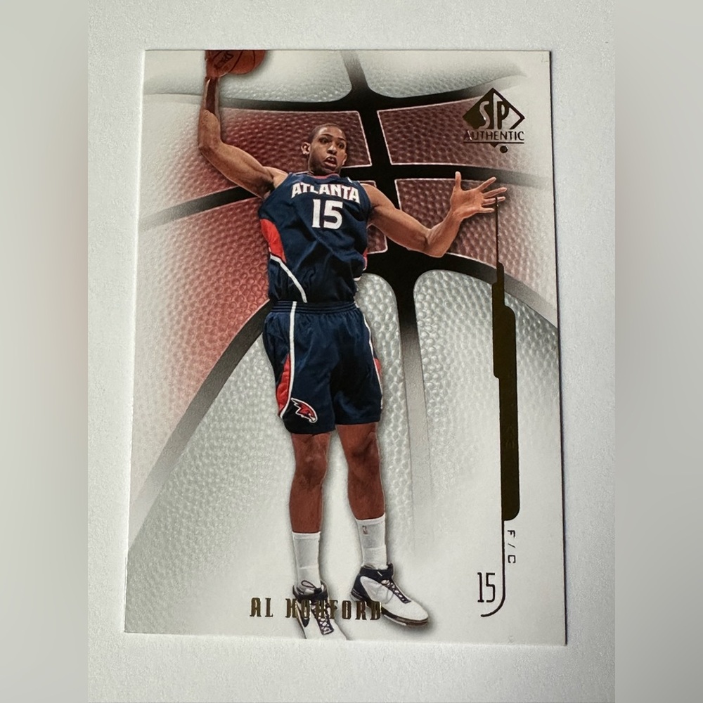 Al Horford SP Authentic Atlanta #15 Basketball Trading Card - Navy/Red Accents